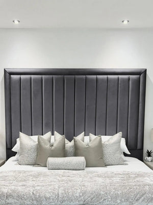 Hampton panel upholstered bed