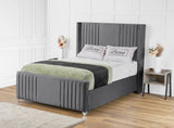 Elise lined winged Upholstered Bed