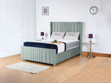 Valencia Lined Wings Upholstered Bed