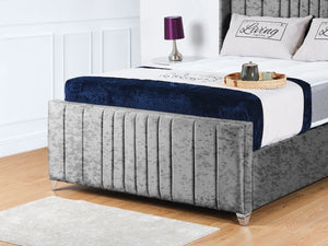 Valencia Lined Wings Upholstered Bed