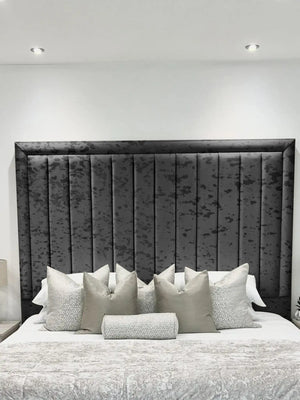Hampton panel upholstered bed