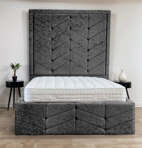 Indulgence Border Upholstered Bed