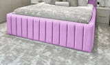 Hampton panel upholstered bed