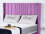 Valencia Lined Wings Upholstered Bed