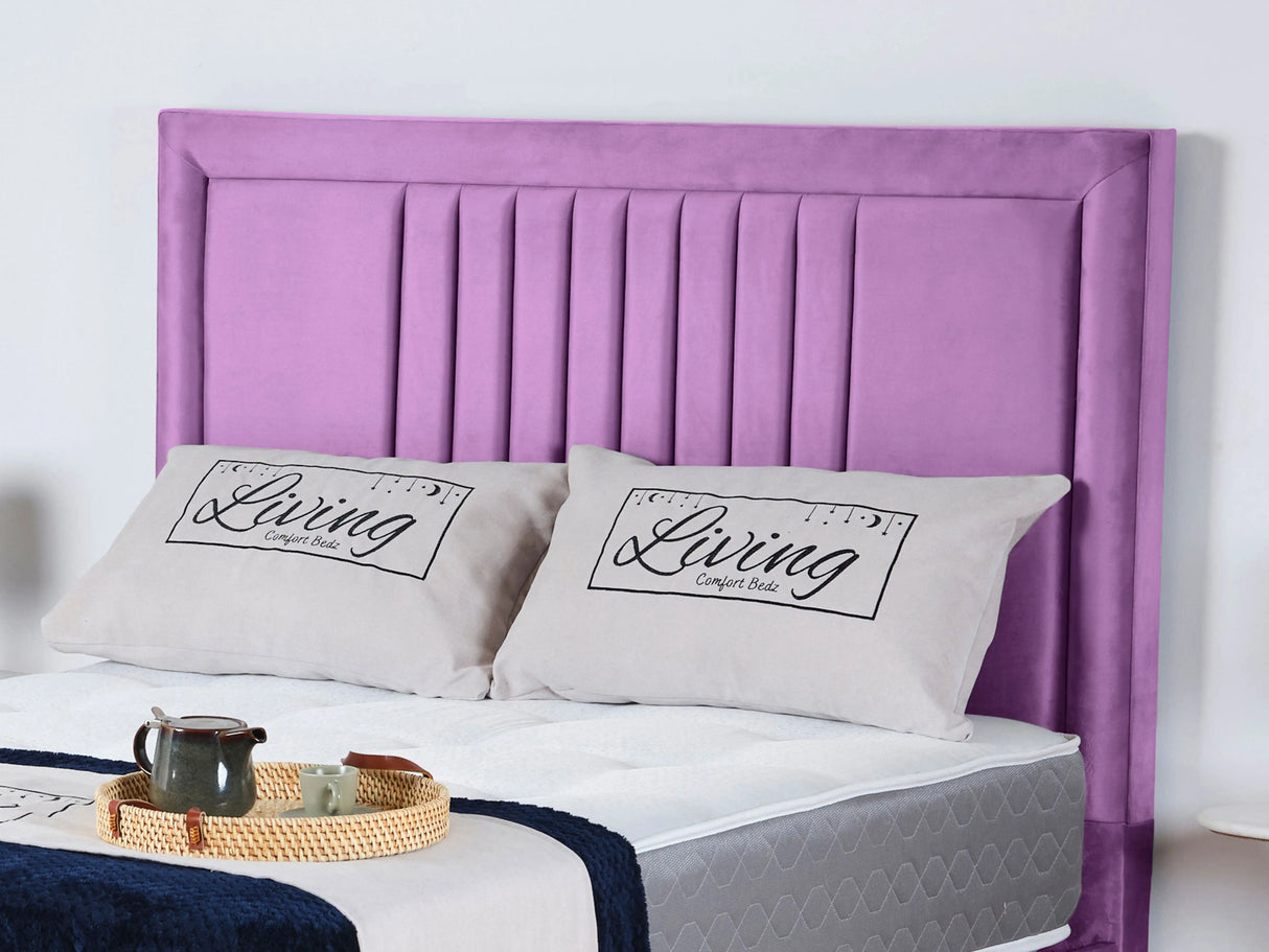 Cannas upholstered bed
