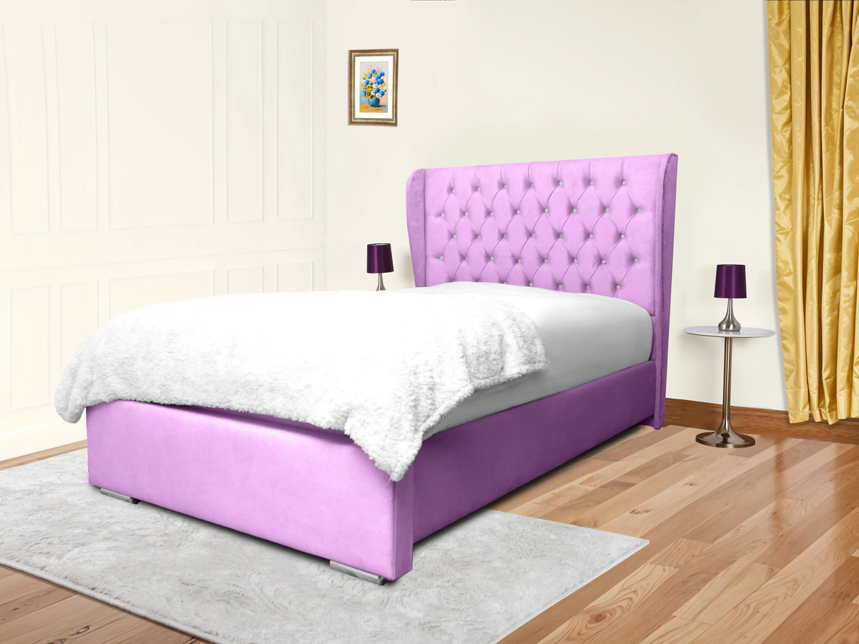 Miri Winged Upholstered Bed