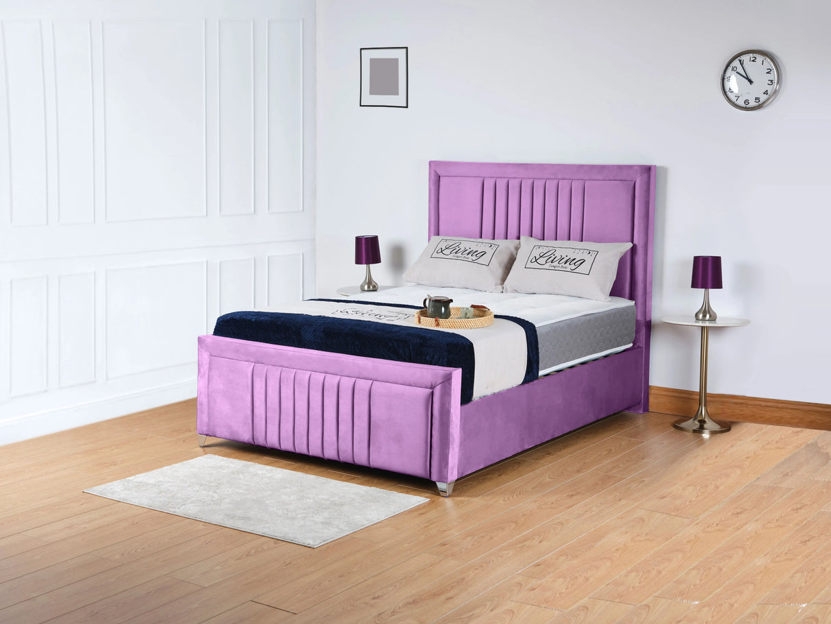 Cannas upholstered bed