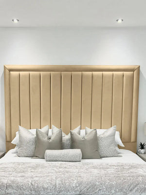 Hampton panel upholstered bed