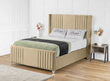 Elise lined winged Upholstered Bed