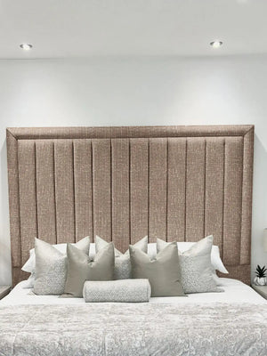 Hampton panel upholstered bed