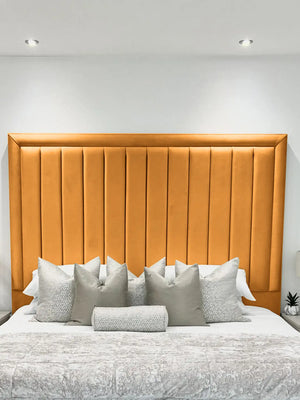 Hampton panel upholstered bed