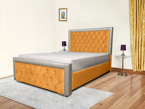 Glitz Lunar Upholstered Bed