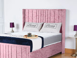 Valencia Lined Wings Upholstered Bed