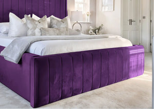 Geneva lined Upholstered Bed