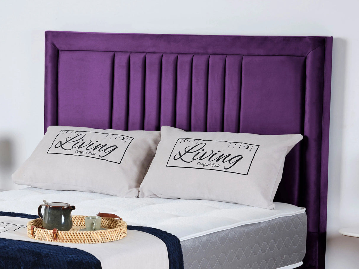 Cannas upholstered bed