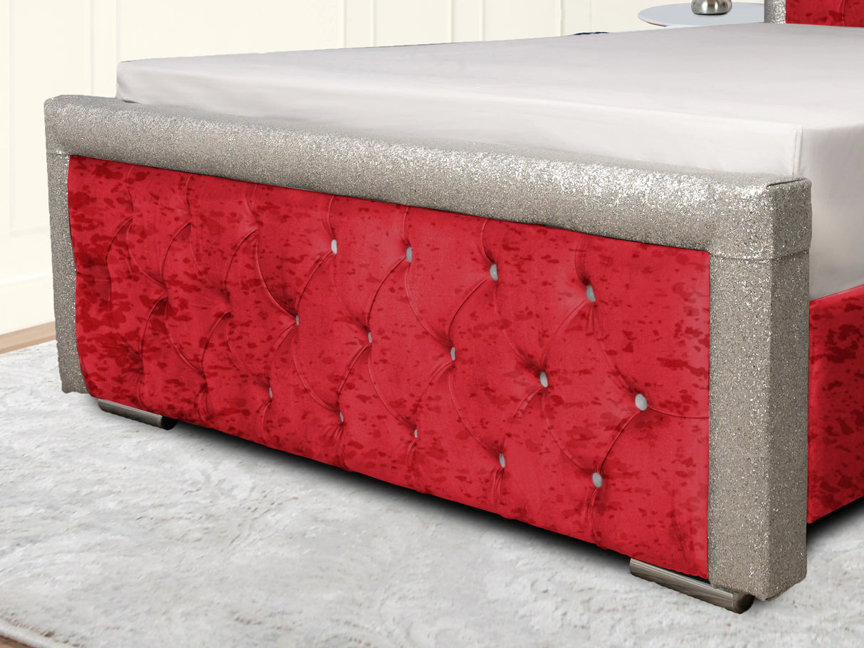 Glitz Lunar Upholstered Bed