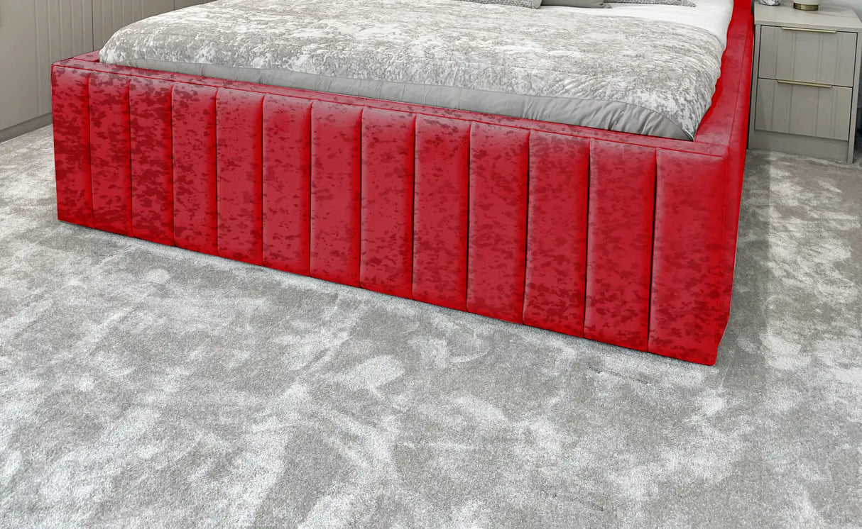 Hampton panel upholstered bed