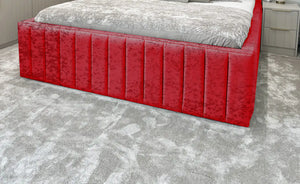 Hampton panel upholstered bed