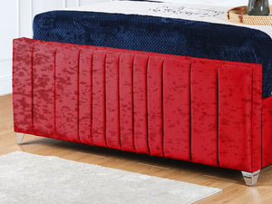 Valencia Lined Wings Upholstered Bed