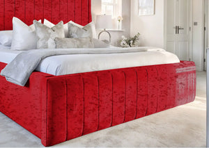 Geneva lined Upholstered Bed
