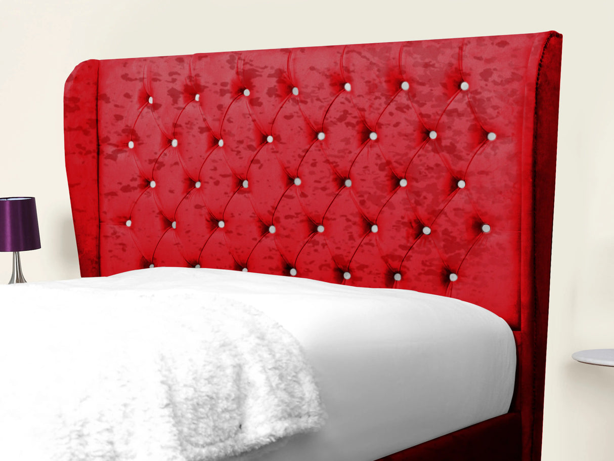 Miri Winged Upholstered Bed