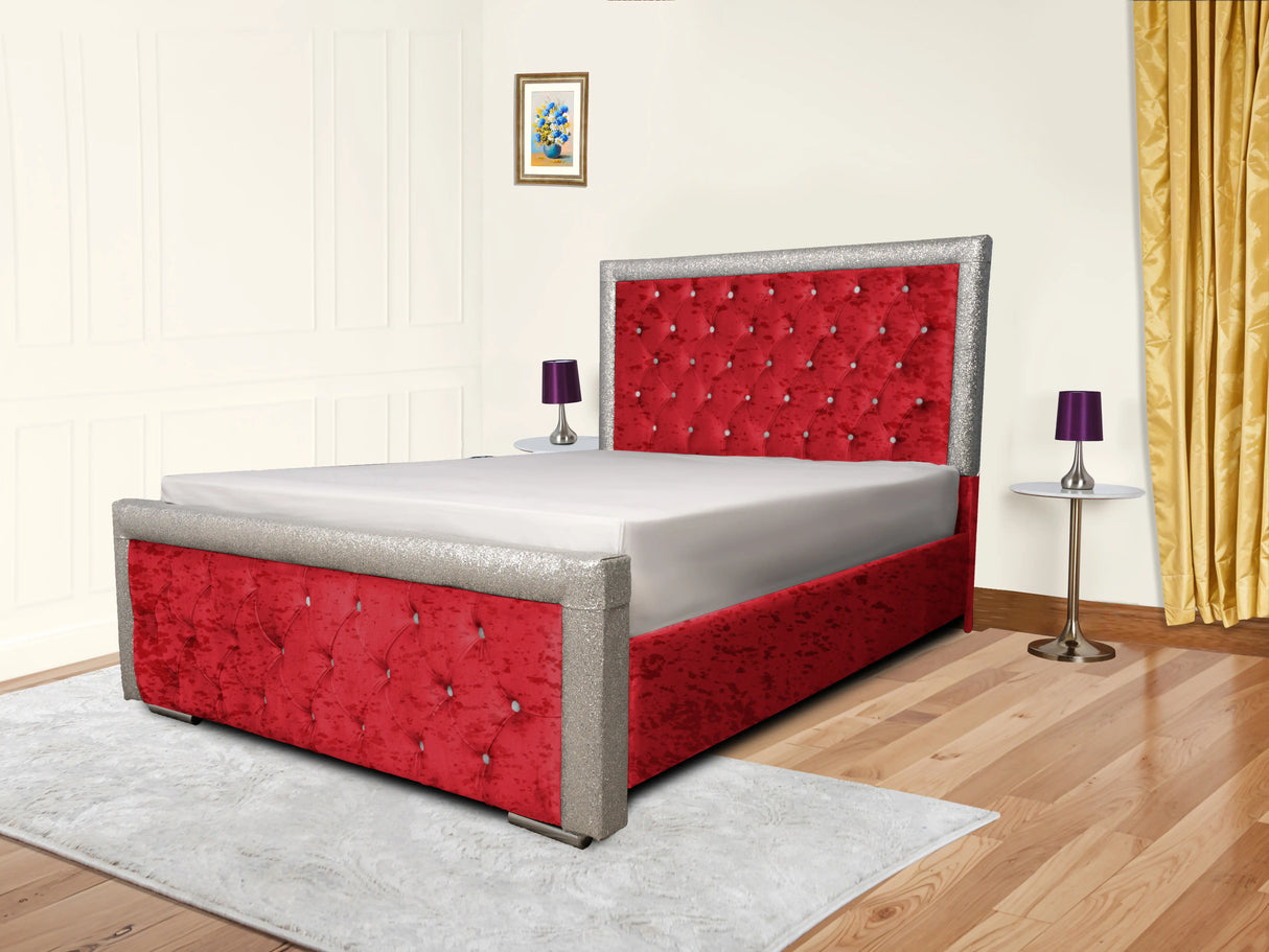 Glitz Lunar Upholstered Bed