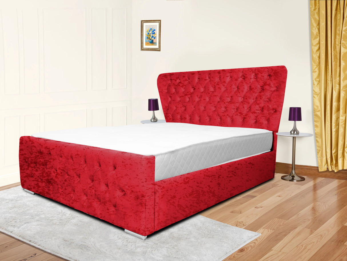 Kendall Winged Upholstered Bed