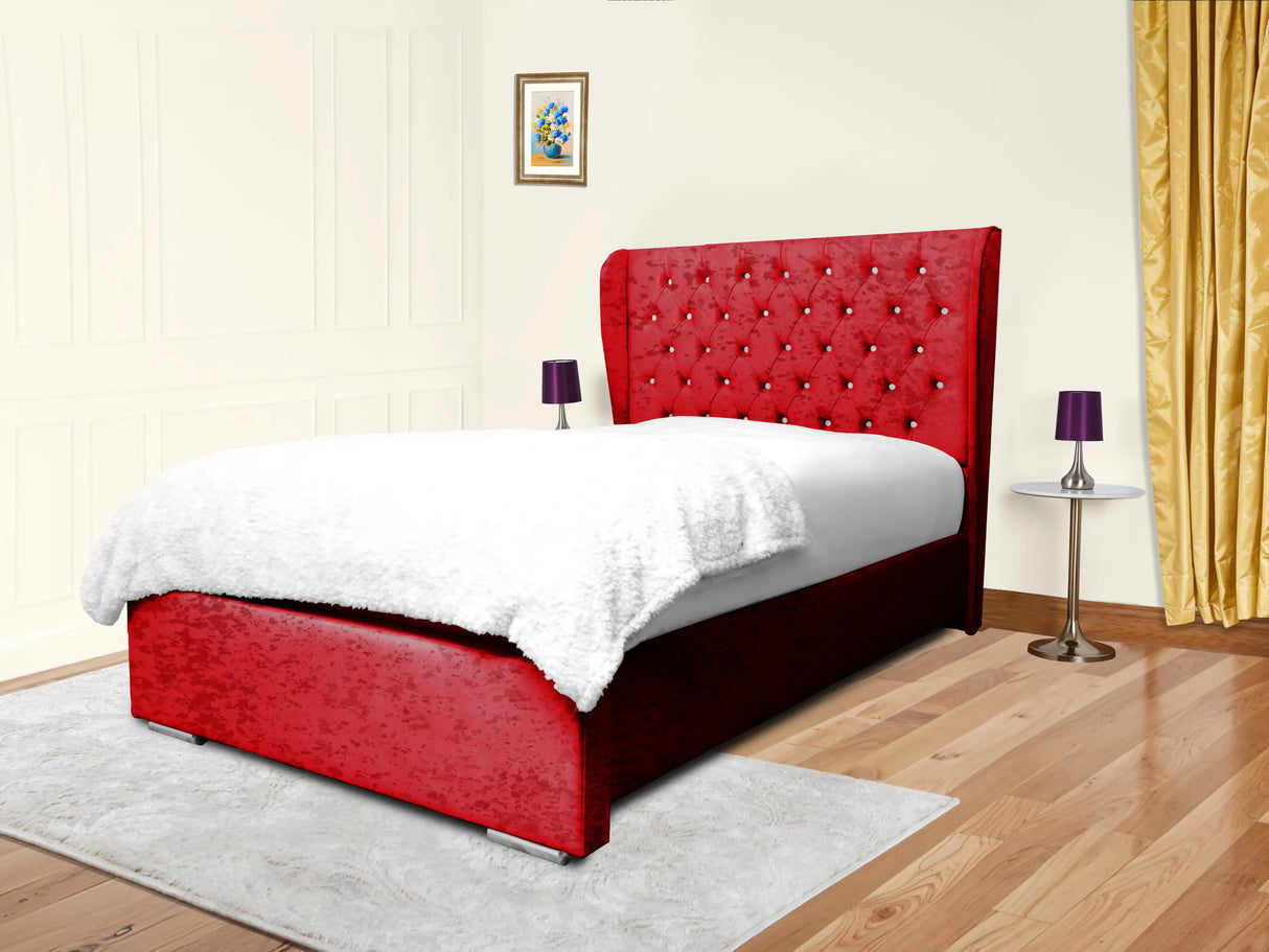 Miri Winged Upholstered Bed