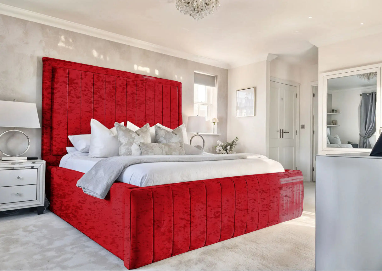 Geneva lined Upholstered Bed