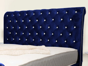 Swan Sleigh Chesterfield Upholstered Bed