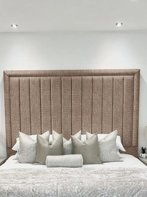 Hampton panel upholstered bed