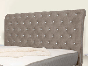 Swan Sleigh Chesterfield Upholstered Bed