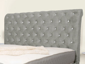Swan Sleigh Chesterfield Upholstered Bed