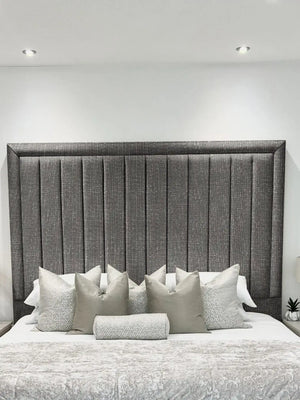 Hampton panel upholstered bed