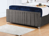 Valencia Lined Wings Upholstered Bed