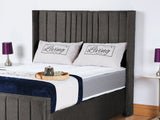 Valencia Lined Wings Upholstered Bed