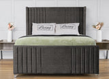 Elise lined winged Upholstered Bed