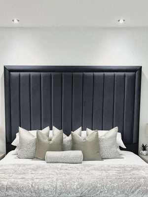 Hampton panel upholstered bed