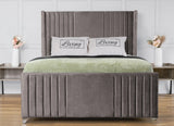 Elise lined winged Upholstered Bed