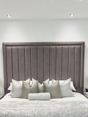 Hampton panel upholstered bed