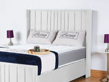 Valencia Lined Wings Upholstered Bed