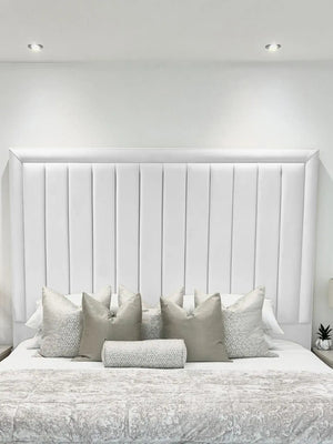 Hampton panel upholstered bed