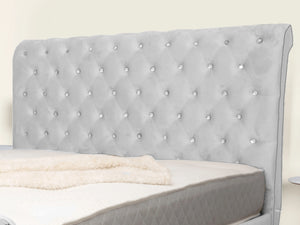 Swan Sleigh Chesterfield Upholstered Bed