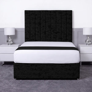 Luxury Ashford 26-inch Headboard Lined Panel Divan Bed