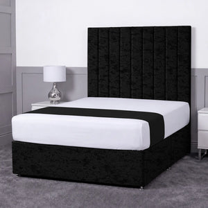 Luxury Ashford 26-inch Headboard Lined Panel Divan Bed