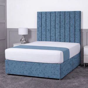 Luxury Ashford 26-inch Headboard Lined Panel Divan Bed