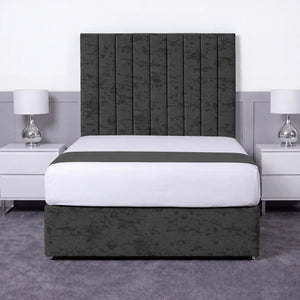 Luxury Ashford 26-inch Headboard Lined Panel Divan Bed