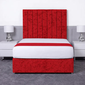 Luxury Ashford 26-inch Headboard Lined Panel Divan Bed