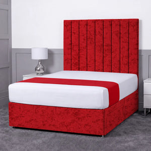 Luxury Ashford 26-inch Headboard Lined Panel Divan Bed