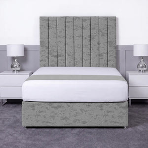 Luxury Ashford 26-inch Headboard Lined Panel Divan Bed